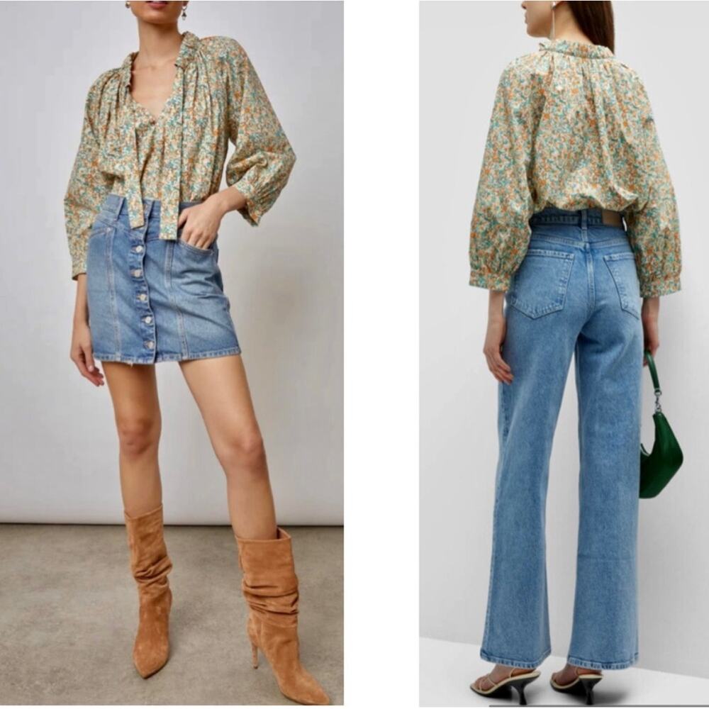 Rails Amal Floral Print Blouse NWOT Small - Picture 6 of 12